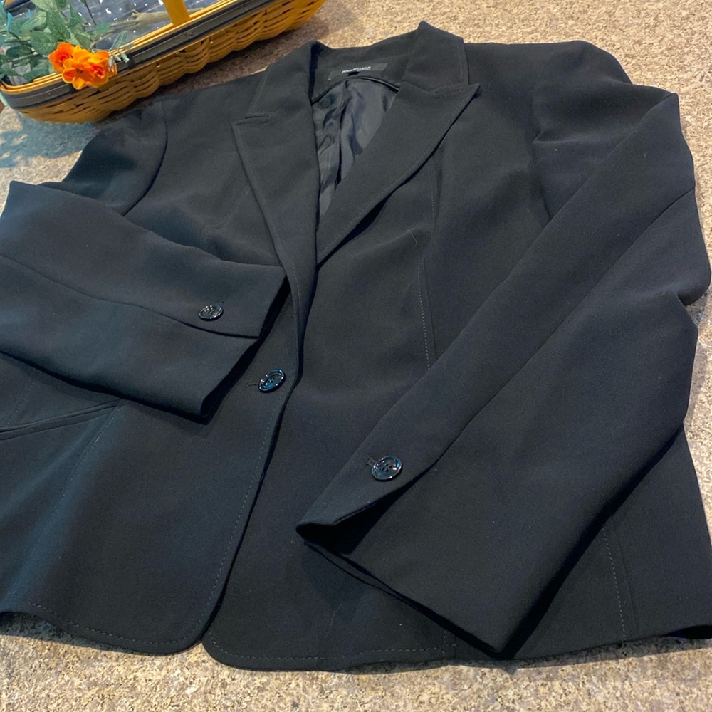 Jones Wear Black Blazer Suit Jacket Lined 18